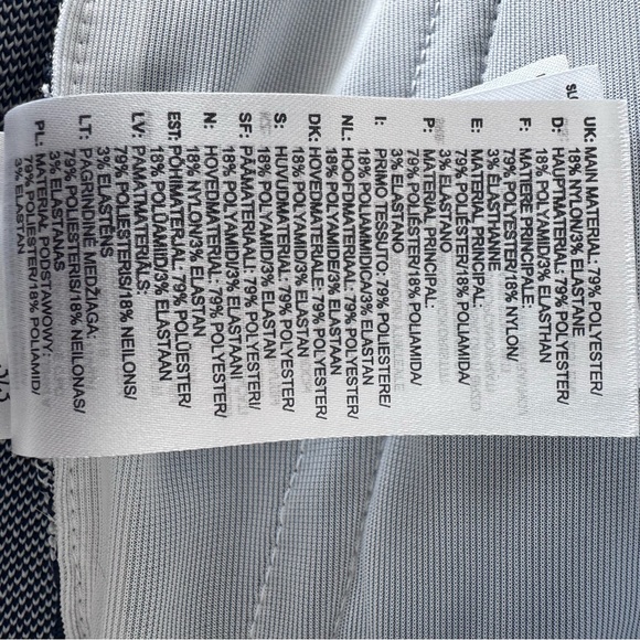 Adidas Adicross Primeknit Golf White Navy Track full zip active Jacket Sz L - Picture 8 of 8